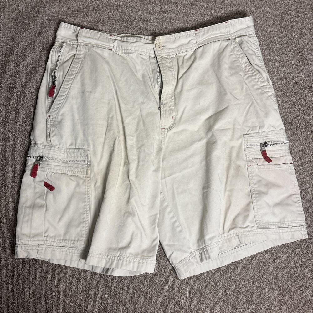 Faded Glory Men’s Cargo Shorts Beige 40x9 Clean Relaxed Fit